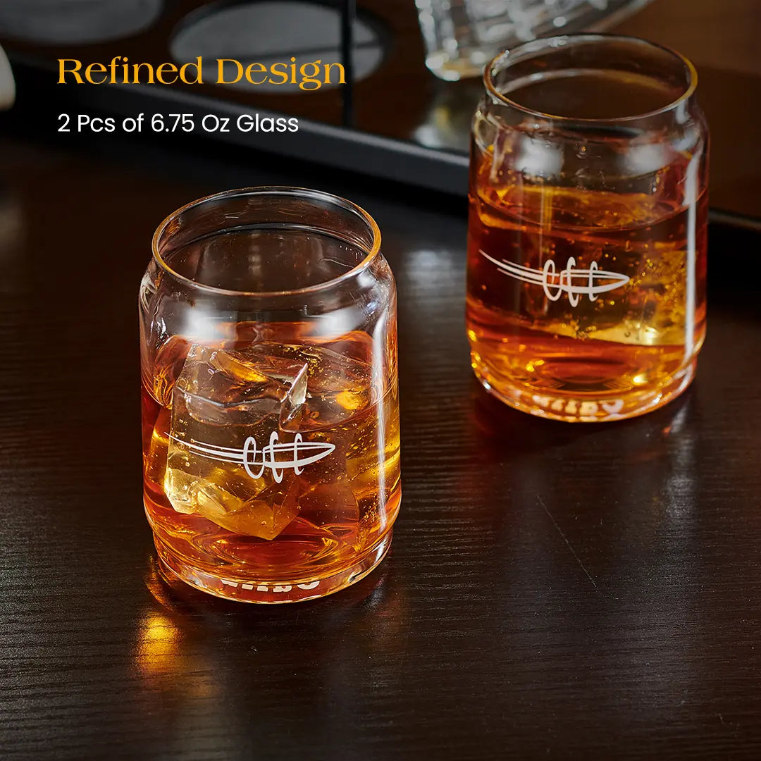 Bar Accessory Decanter Kit with 2 Bullet Shaped Shot Bottles