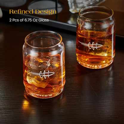 Bar Accessory Decanter Kit with 2 Bullet Shaped Shot Bottles