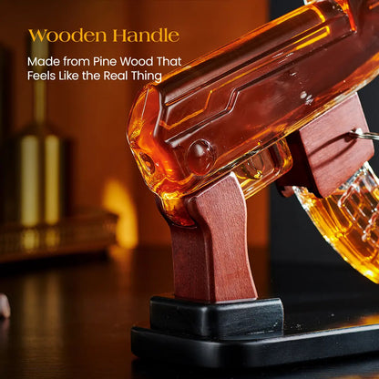 Bar Accessory Decanter Kit with 2 Bullet Shaped Shot Bottles